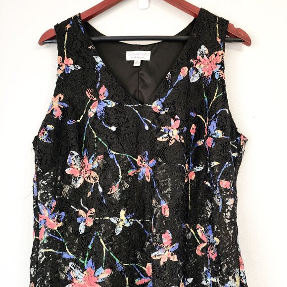 Vintage Signature By Robbie Bee Lace Tank Midi Dress XL WimsiGoth Y2K 90s Grunge - Picture 3 of 14